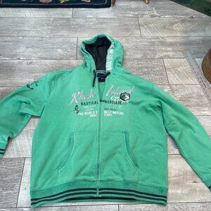 VTG Camp David Rhode Islad Nautical 1993 Green XXL Hoodie